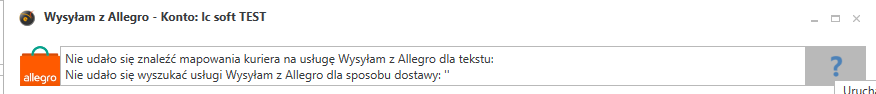 Widok edycji przygotowania listu ze wskazanym znakiem zapytania. 